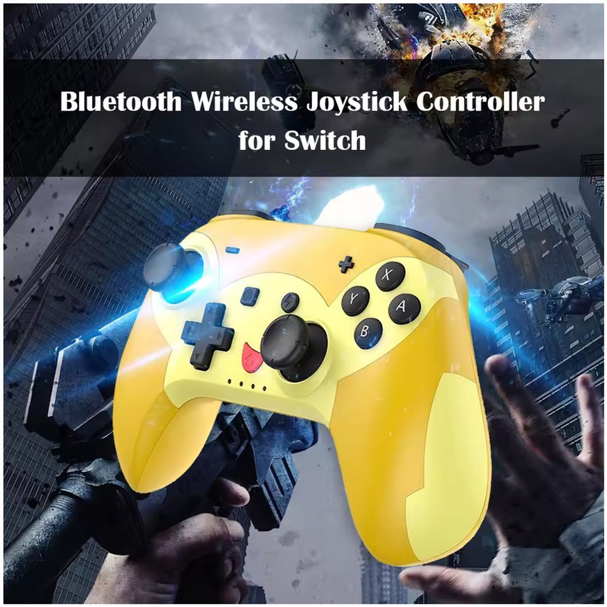CORRERREY - Controlador inalámbrico Switch Pro para Switch OLED giroscopio Turbo