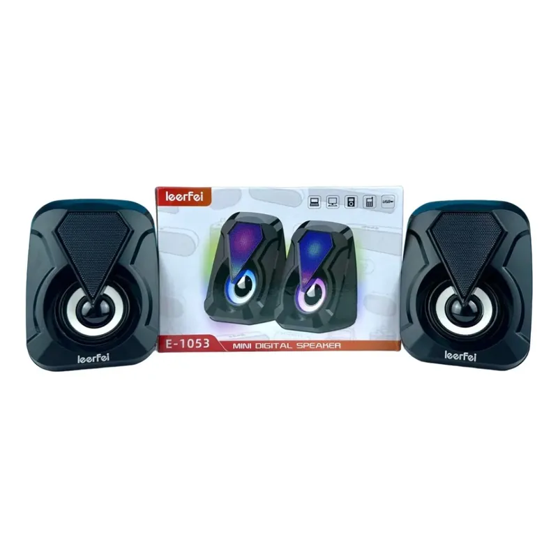 GENERICO - Parlantes Led Rgb Multimedia Para Pc Gamer Speaker