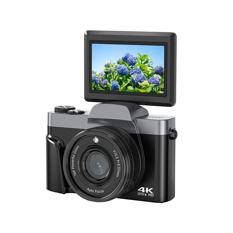 RENVMEXY - Cámara Digital 4K WiFi 64MP Zoom 16X Selfie con Pantalla Giratoria