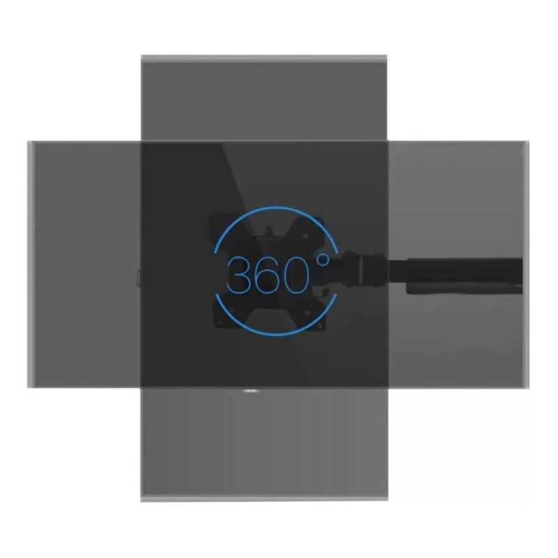 GENERICO - Soporte Un Brazo Monitor 13 A 27 Base Ajustable Articulado