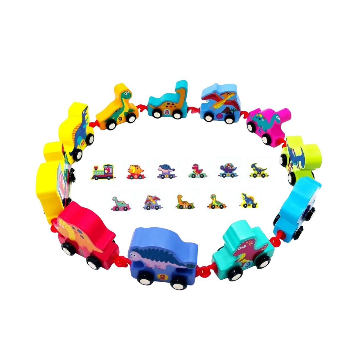 GENERICO - Tren Con Números Multicolor Juguete Didáctico