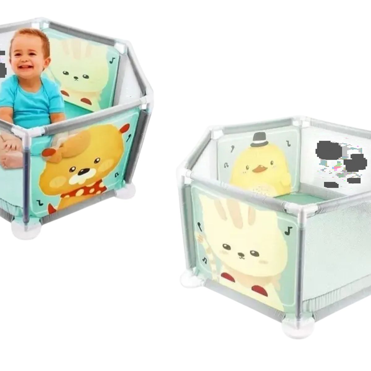 GENERICO - Corral Para Bebé Alta Seguridad Valla De Juego Plegable