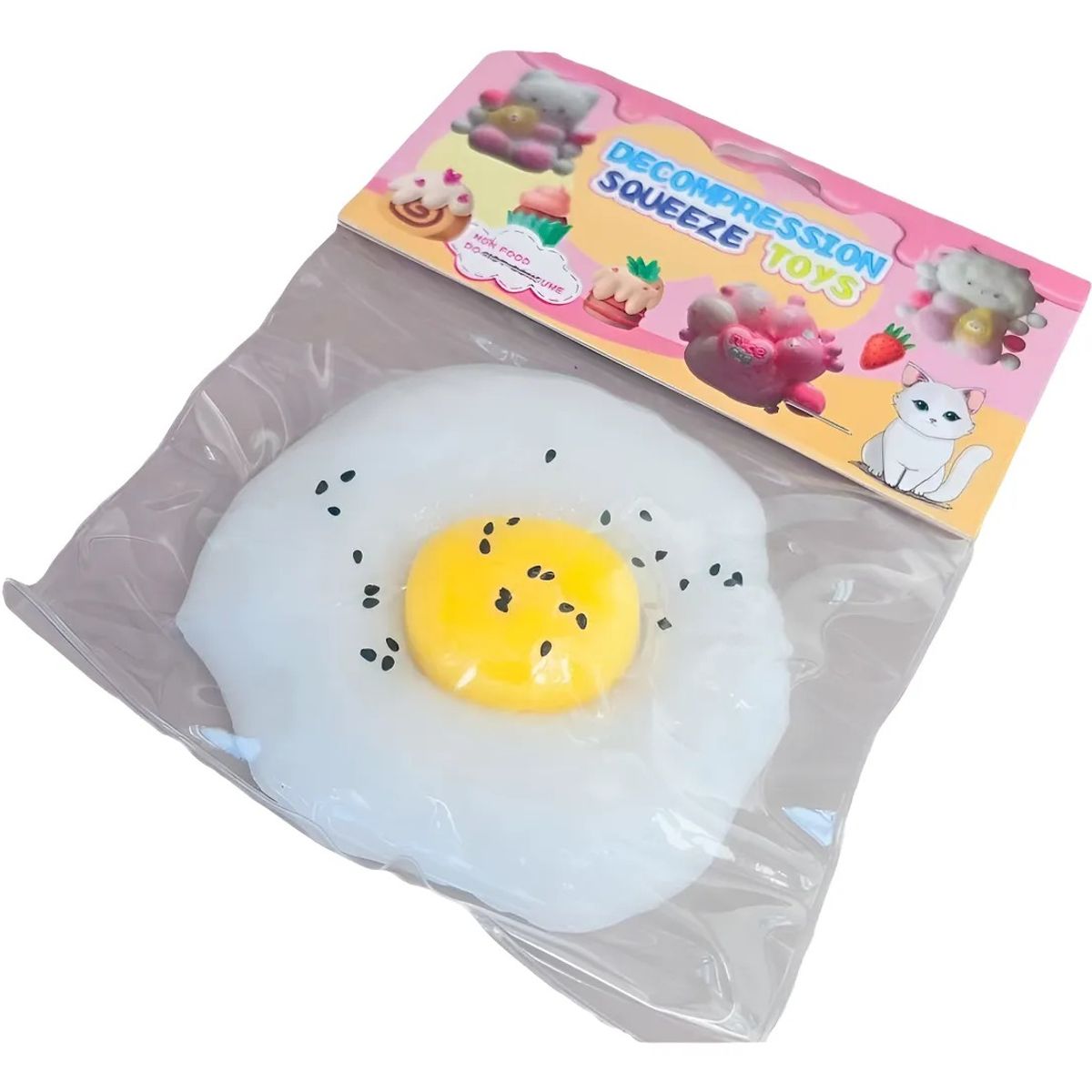 GENERICO - Juguete Squishy Huevo Frito Antiestrés Pegajoso Multicolor