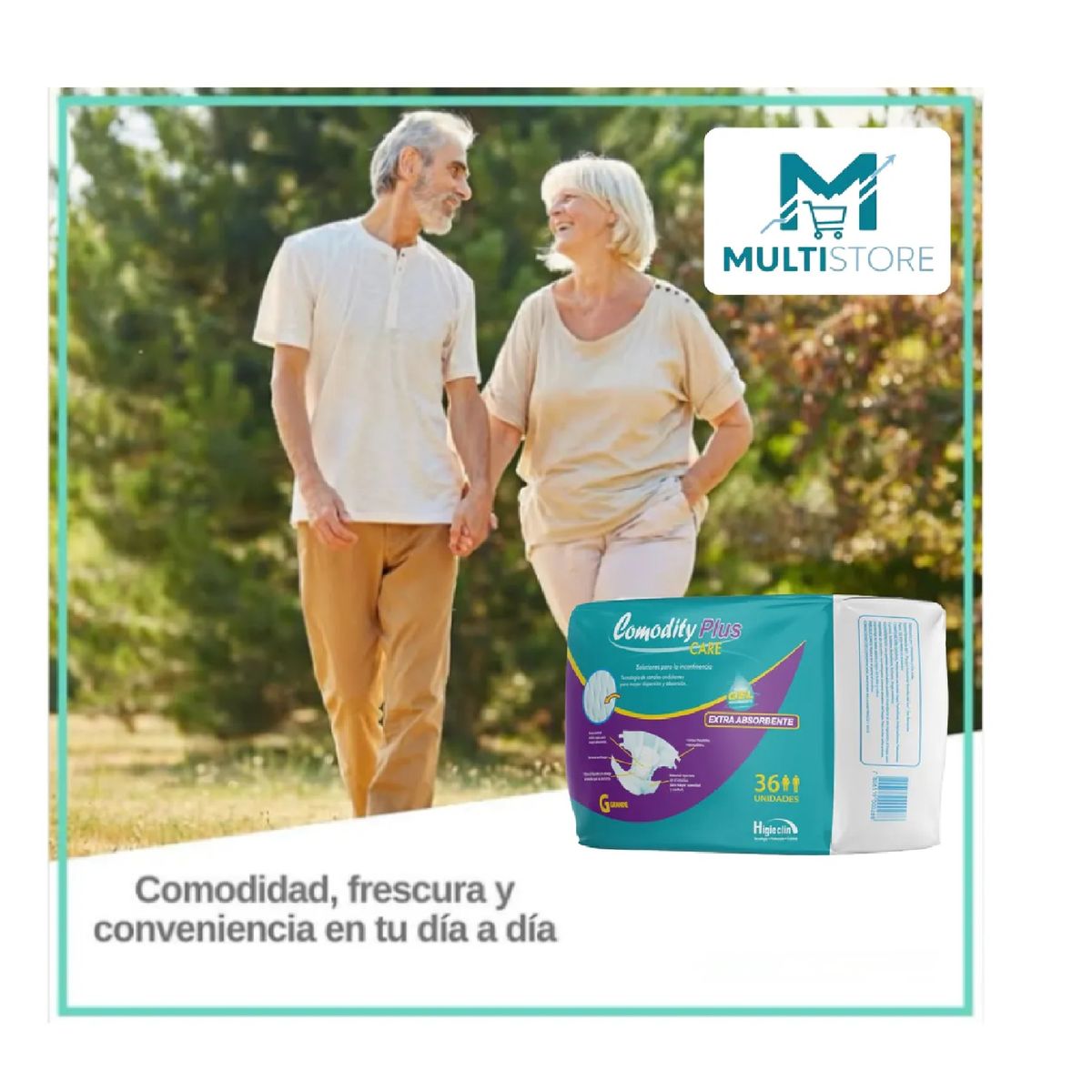 GENERICO - Pañal Adulto Higieclin Plus Care Talla G X36 Con Aloe Vera