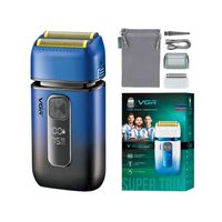 Afeitadora V-362 Eléctrica 2en1 Trimmer Color Azul