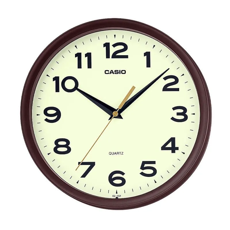CASIO - Reloj Casio de Pared Mural Análogo IQ-151-5D
