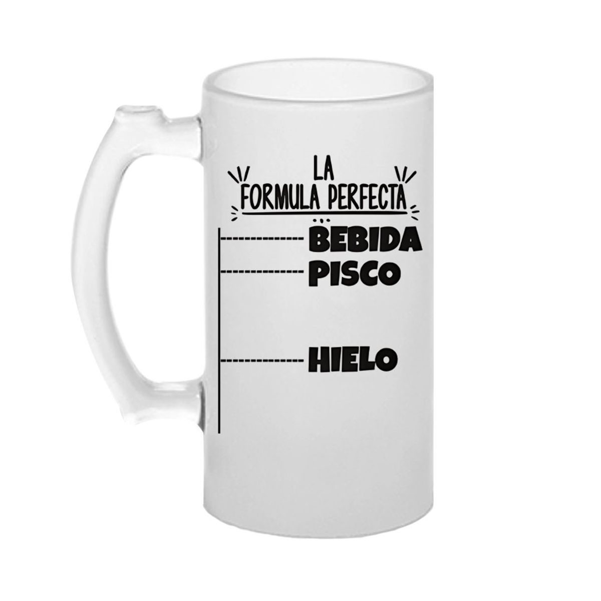 SM - Shopero Cervecero de Vidrio Empavonado 475 mL – “La Formula Perfecta”