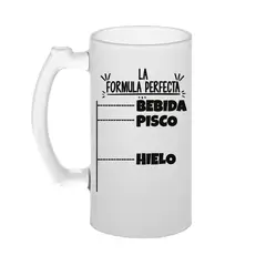 SM - Shopero Cervecero de Vidrio Empavonado 475 mL – “La Formula Perfecta”