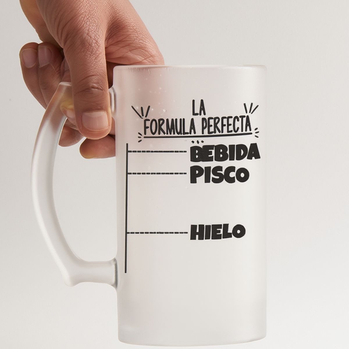 SM - Shopero Cervecero de Vidrio Empavonado 475 mL – “La Formula Perfecta”