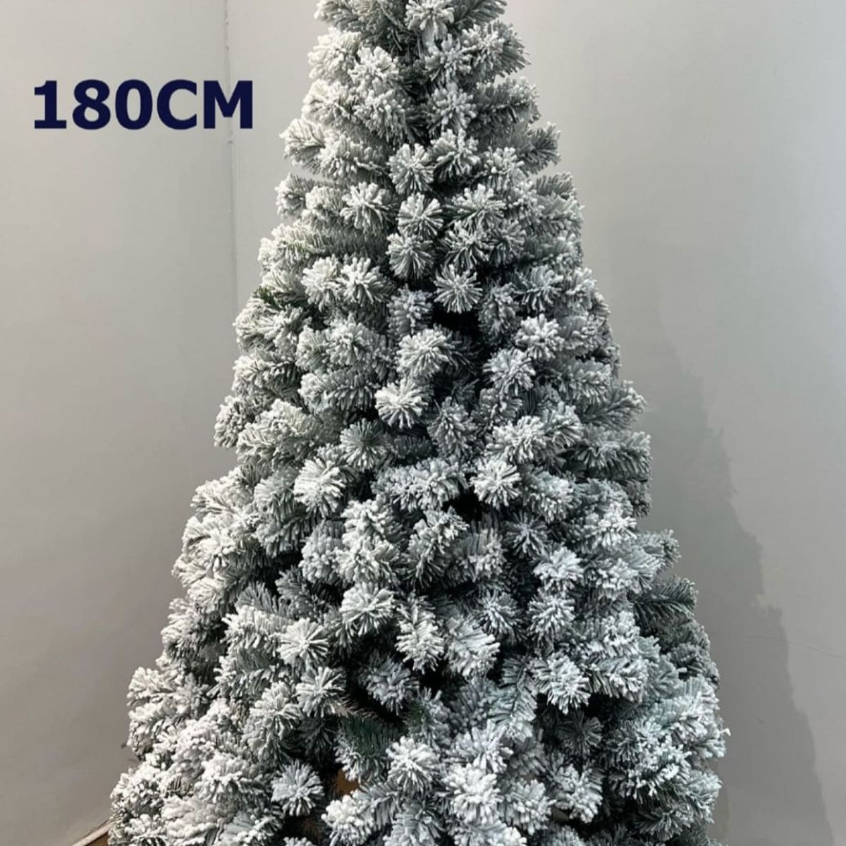 GENERICO - Arbol de Navidad Pascua Pino Verde Nevado Artificial 180cm