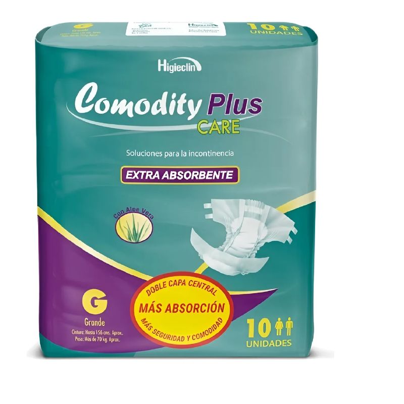 GENERICO - Pañales Adulto Comodity Plus Talla G Incontinencia Fuerte
