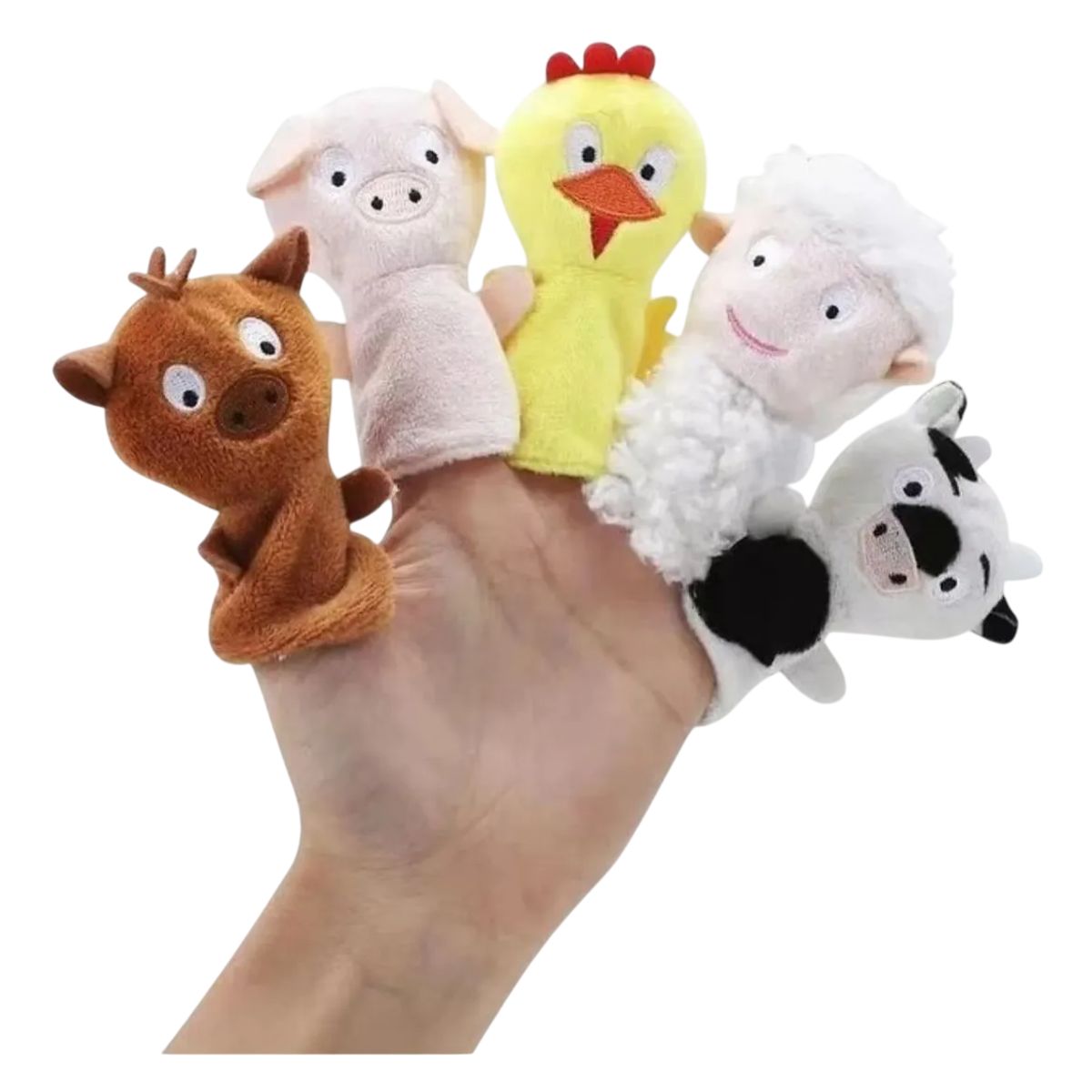 GENERICO - Familia Dedo Títeres Didacticos Papá Dedo Bebé Dedo 5 Pz