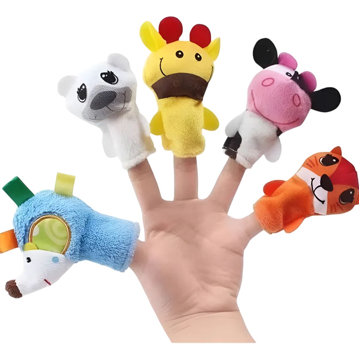 GENERICO - Familia Dedo Títeres Didacticos Papá Dedo Bebé Dedo 5 Pz