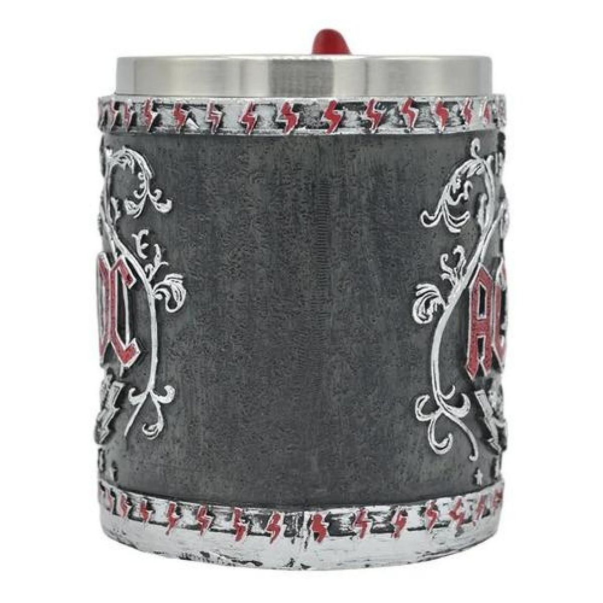 GENERICO - Tazón Taza 3d Resina Rock Grupo Ac  Dc Back In Black