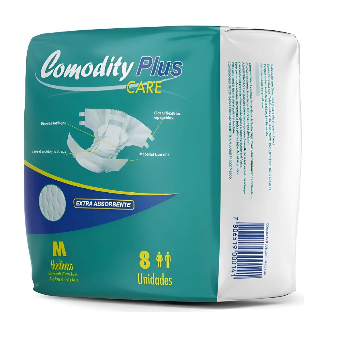 GENERICO - Pañales Adulto Comodity Plus Talla M Incontinencia Fuerte