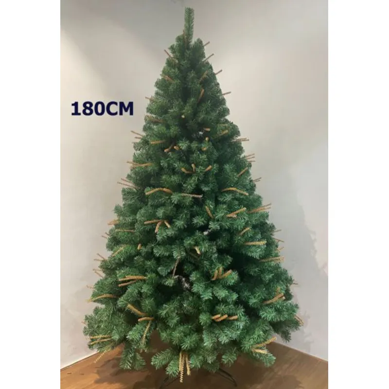 GENERICO - Arbol de Navidad Pino Verde Artificial con Ramas Cafe 180cm