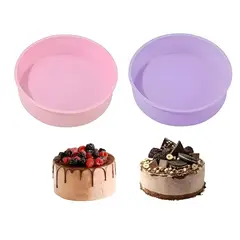 PASTELERIUSCL - 2 Molde Silicona Molde De Torta Molde De Silicona Mini Redondo