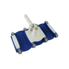GENERICO - Limpiafondo piscina 8 ruedas fijas base mango plastico