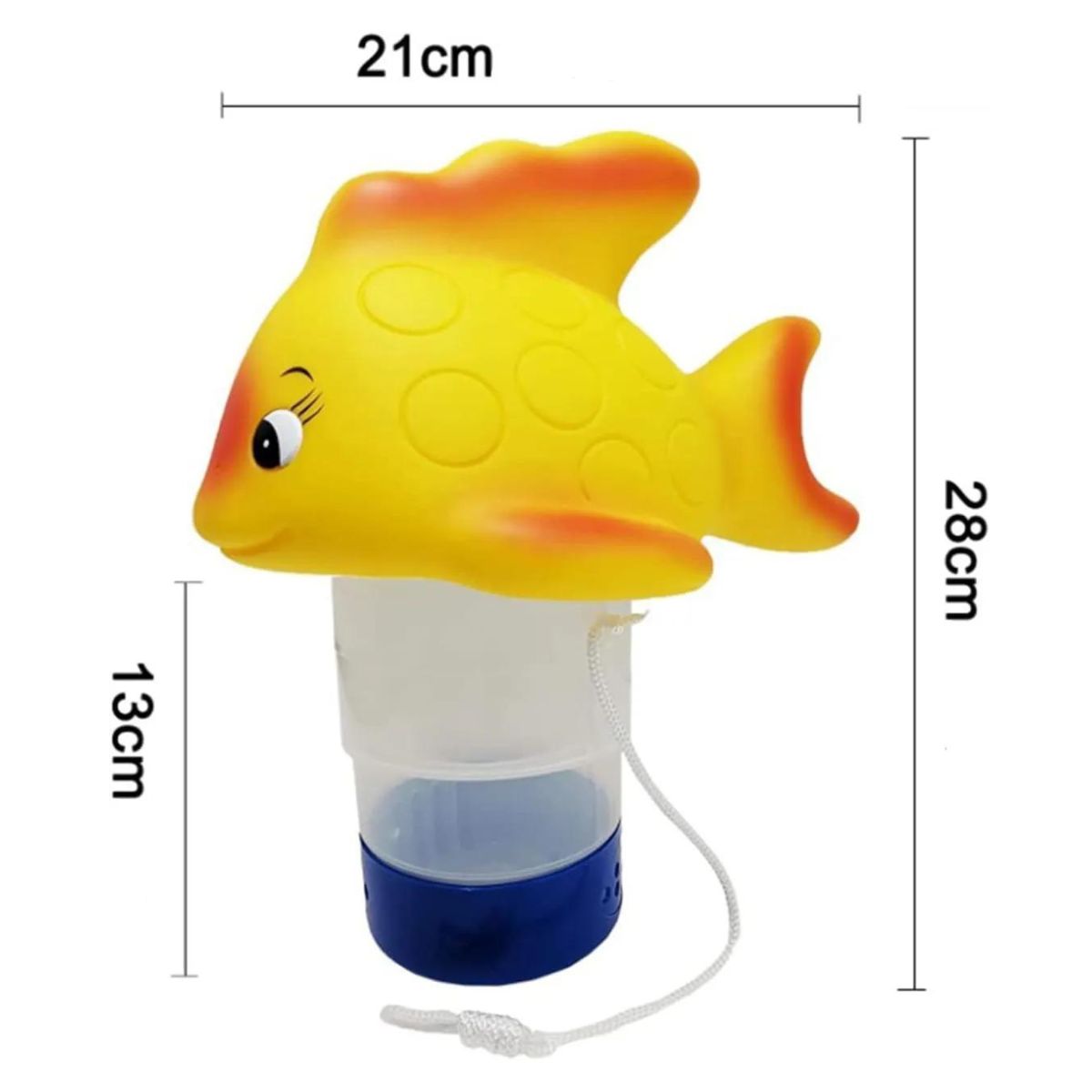 GENERICO - Dosificador de cloro para piscina Pez amarillo