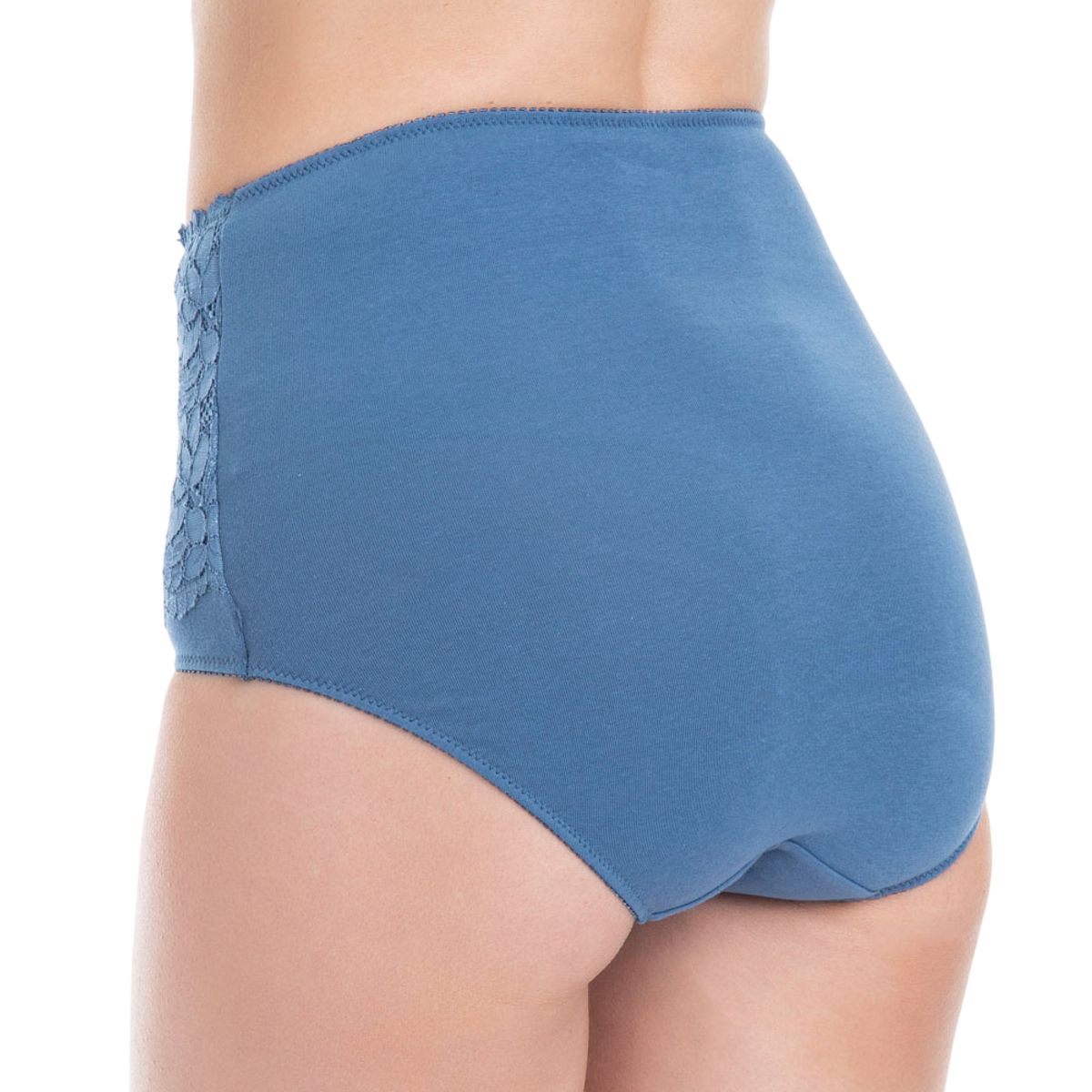 LADY GENNY - Pantaleta Maxi De Algodón Con Encaje