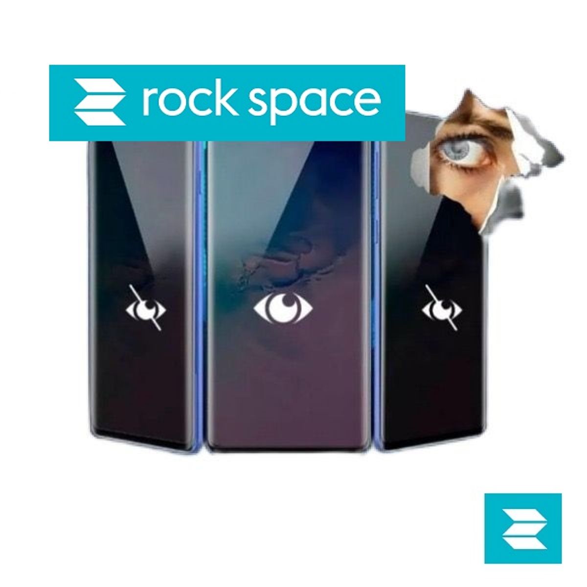 ROCK SPACE - Lámina Matte Antiespia para IPhone 16 Pro Max ROCK SPACE