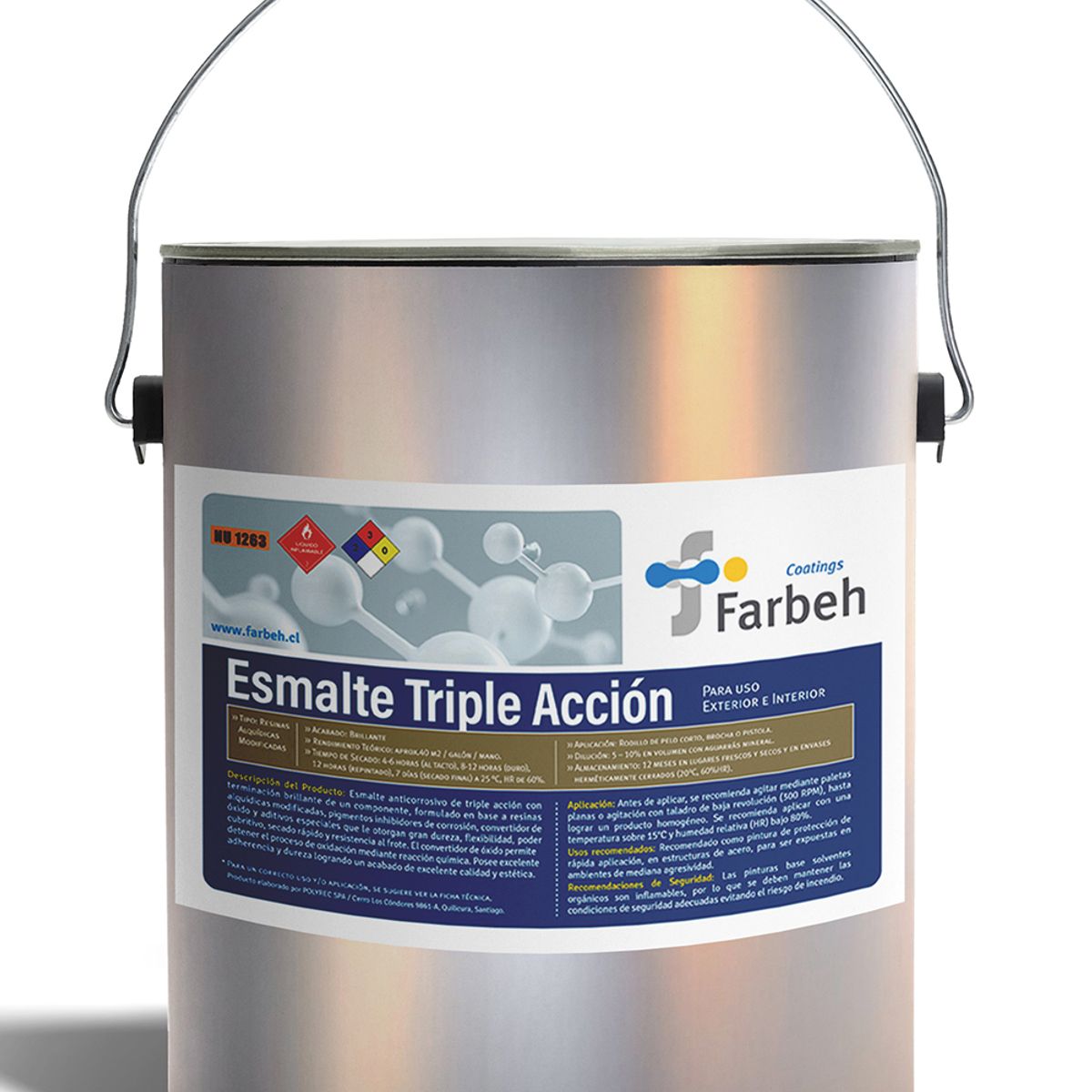 GENERICO - Esmalte anticorrosivo triple acción 1 galón