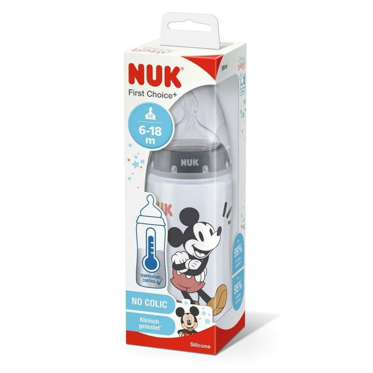 NUK - Mamadera mickey 6-18m 300ml NUK