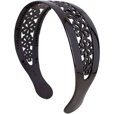 Imagen 2 del producto Cintillo Diadema Ancho Rígido Cabello Diseño 5 - negro