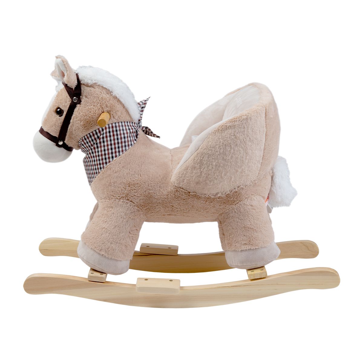 CARESTINO - Peluche Mecedor +12meses Caballo Beige