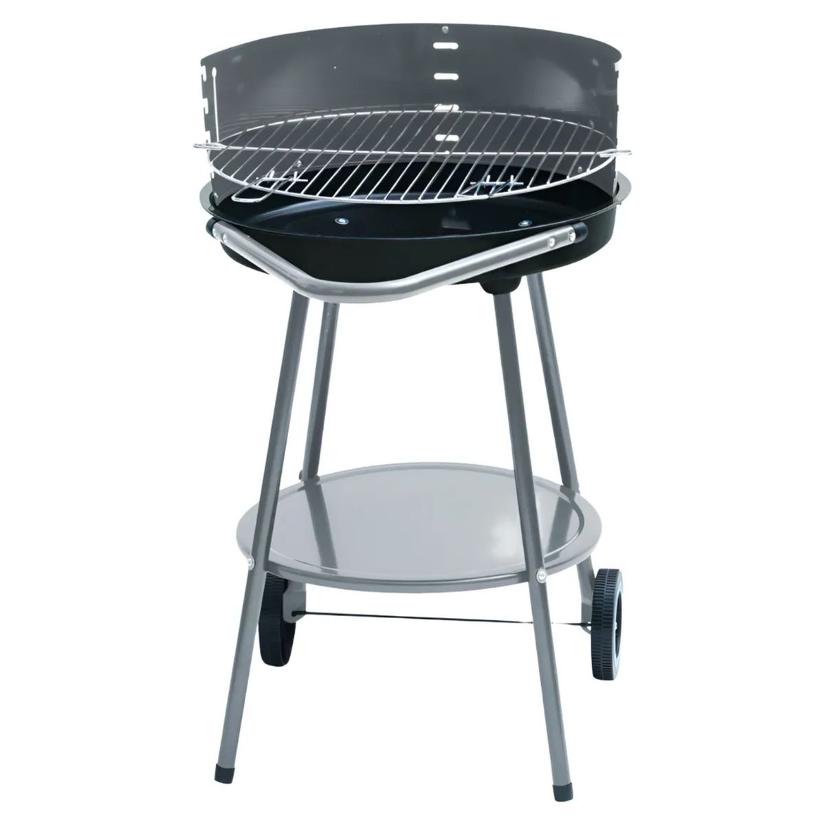 GENERICO - Parrilla Circular A Carbon 4 Niveles Con Ruedas Beef Maker