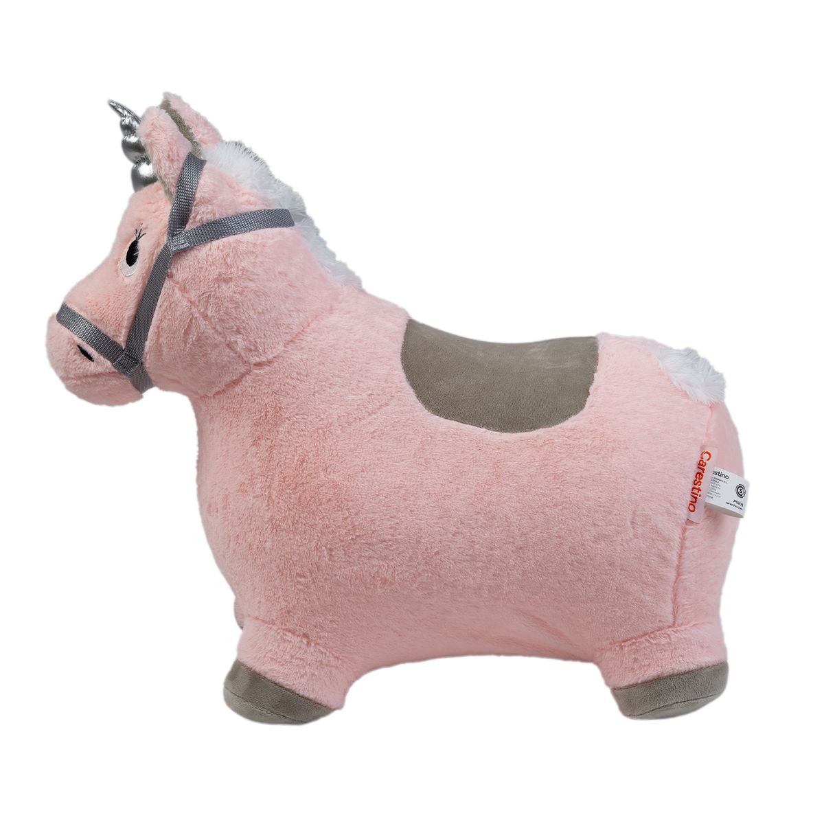 CARESTINO - Saltarín de Peluche Inflable +18meses Unicornio Rosa