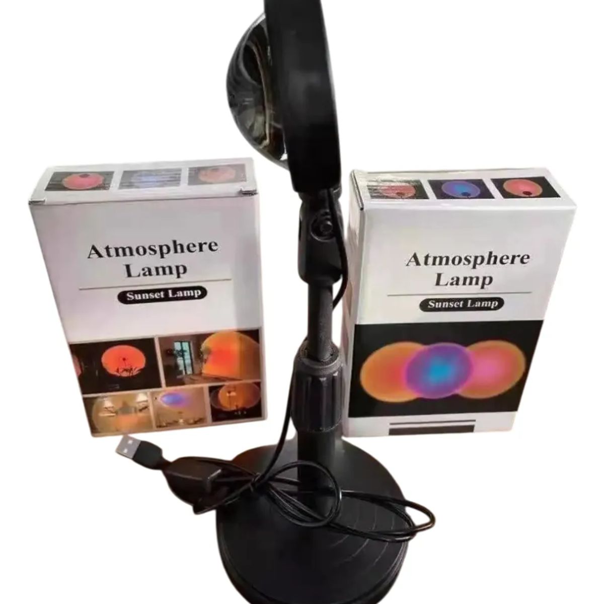 GENERICO - Sunset Proyector Lámpara Arco Iris Fondo Tiktok Influencer