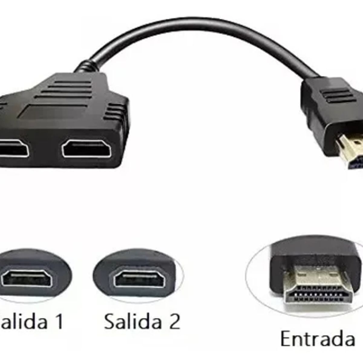GENERICO - Cable Hdtv Adaptador Alta Definición 2 En 1