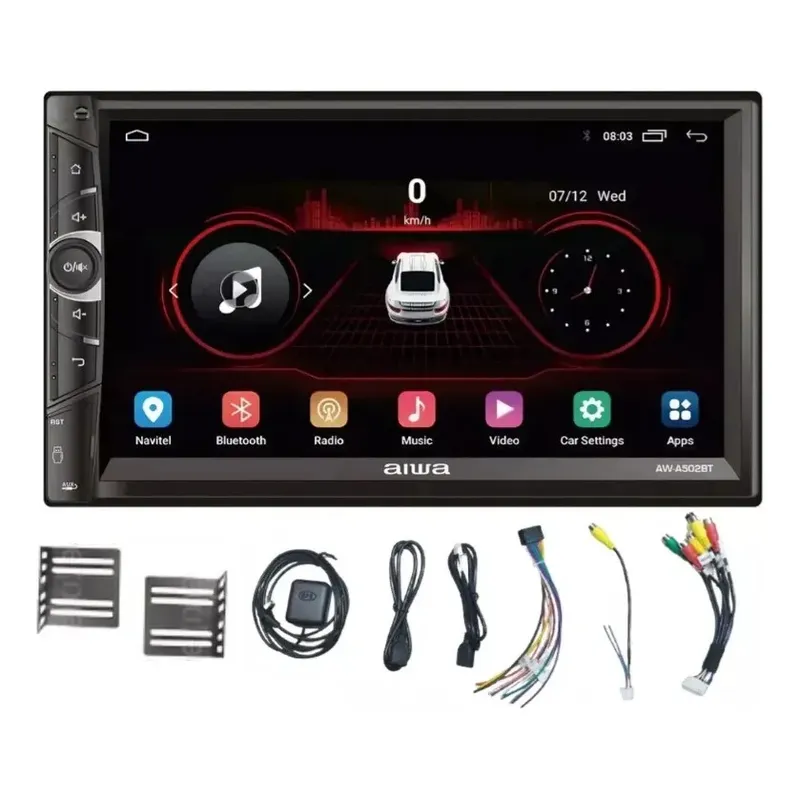 AIWA - Radio Auto 2 Din Android Touch HD De 7 Pulgadas Aiwa AWA502BT