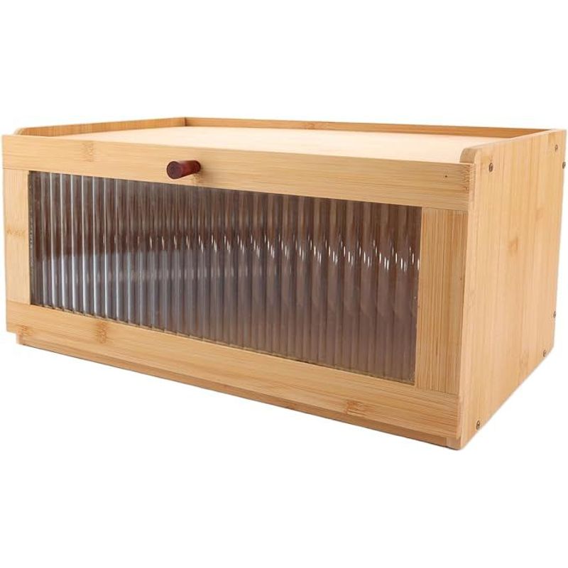 GENERICO - Cesta Panera Madera Caja De Pan Elegante