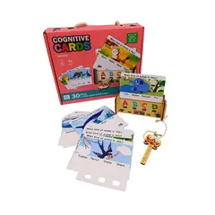GENERICO - Puzzle Cognitivo Animales Con Tarjetas 30 Piezas