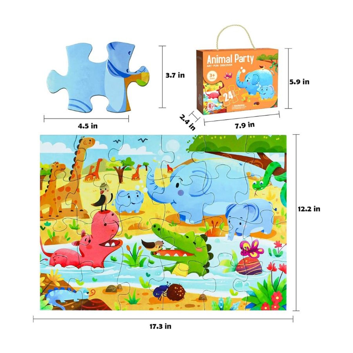 GENERICO - Rompecabezas De Animales Para Niños