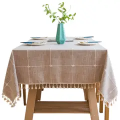 OEM - Mantel De Hule Mesa Cuadrado Diseño Cuadros 140x180cm