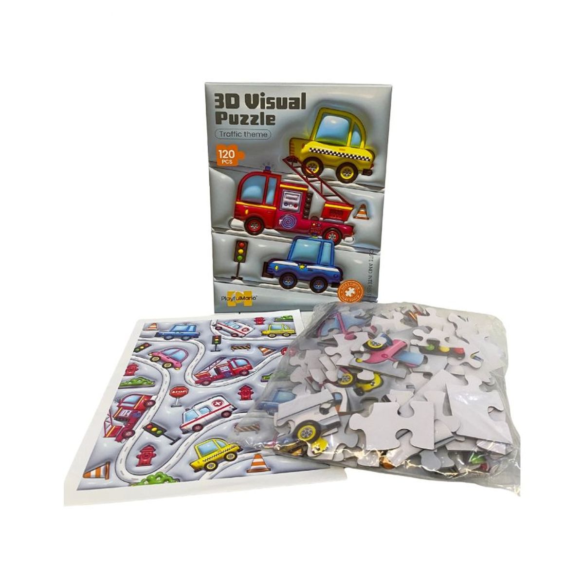 GENERICO - Puzzle 3D Tráfico En La Ciudad 120 Piezas