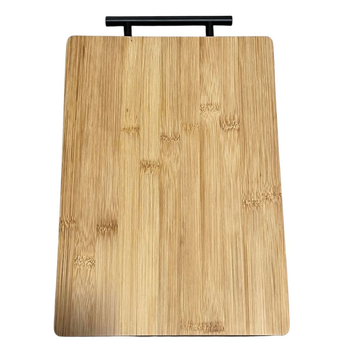 OEM - Tabla Para Picar De Bambú Madera Rectangular Con Asa Mediana