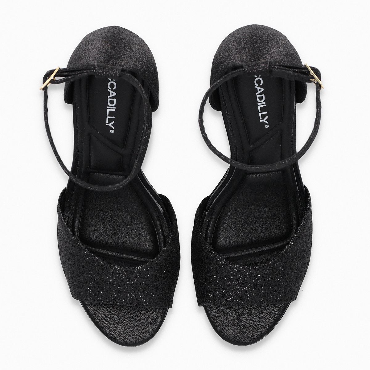PICCADILLY - Sandalia Mujer Negro/Glitter  Cristine Piccadilly