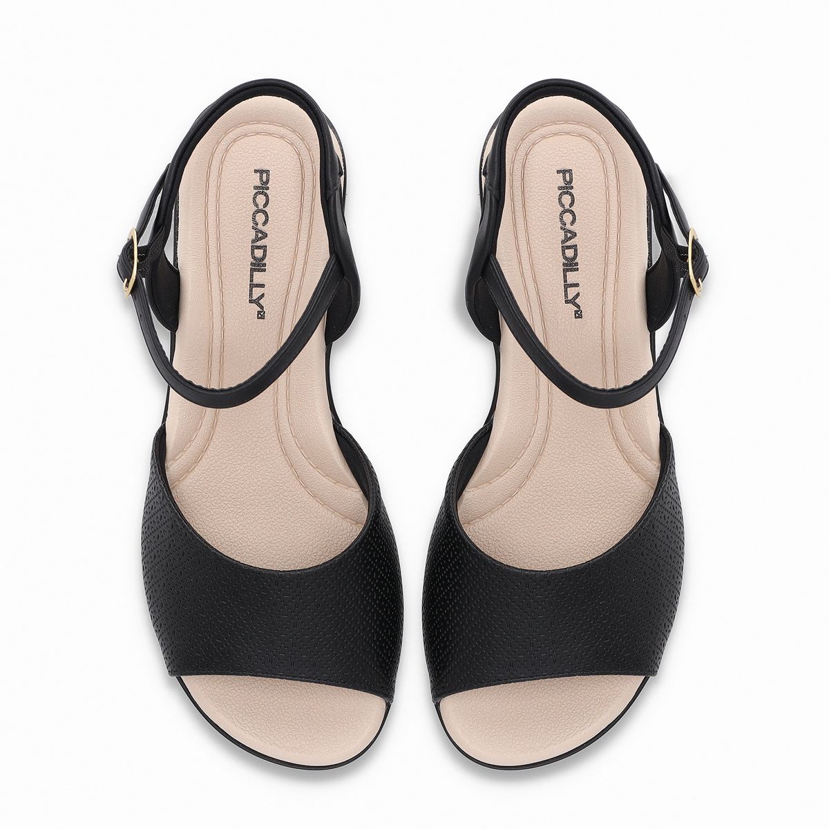 PICCADILLY - Sandalia Mujer Negro/Beige Camila Piccadilly