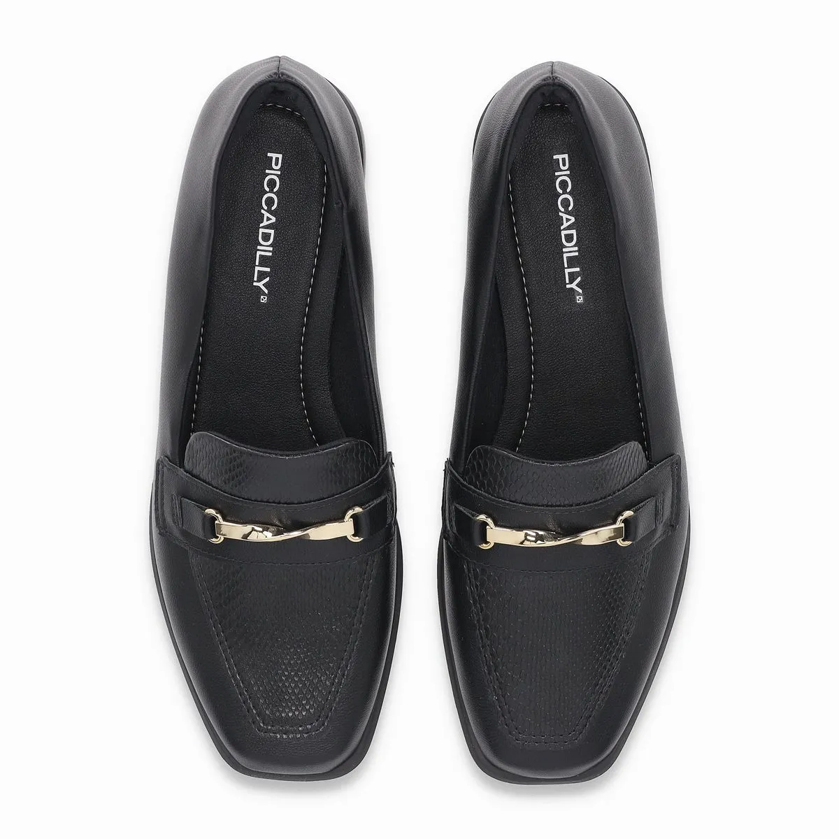 PICCADILLY - Mocasin Mujer Negro/Dorado Giovanna Piccadilly