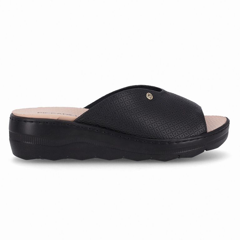Sandalia Mujer Negro SPA Anabela