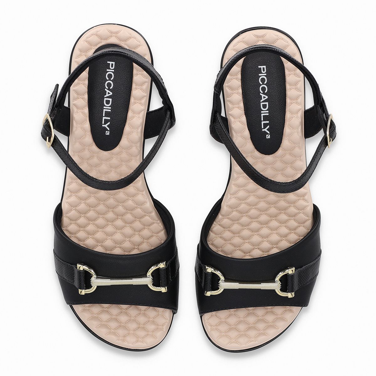 PICCADILLY - Sandalia Mujer Negro/Beige Cecilia 372 Piccadilly