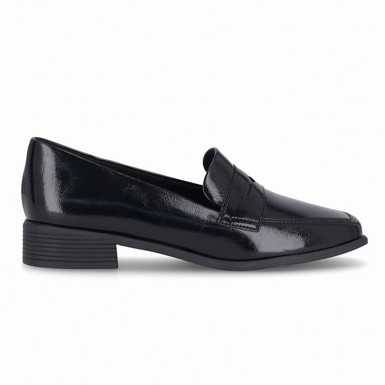Mocasin Mujer Negro/Charol Giovanna