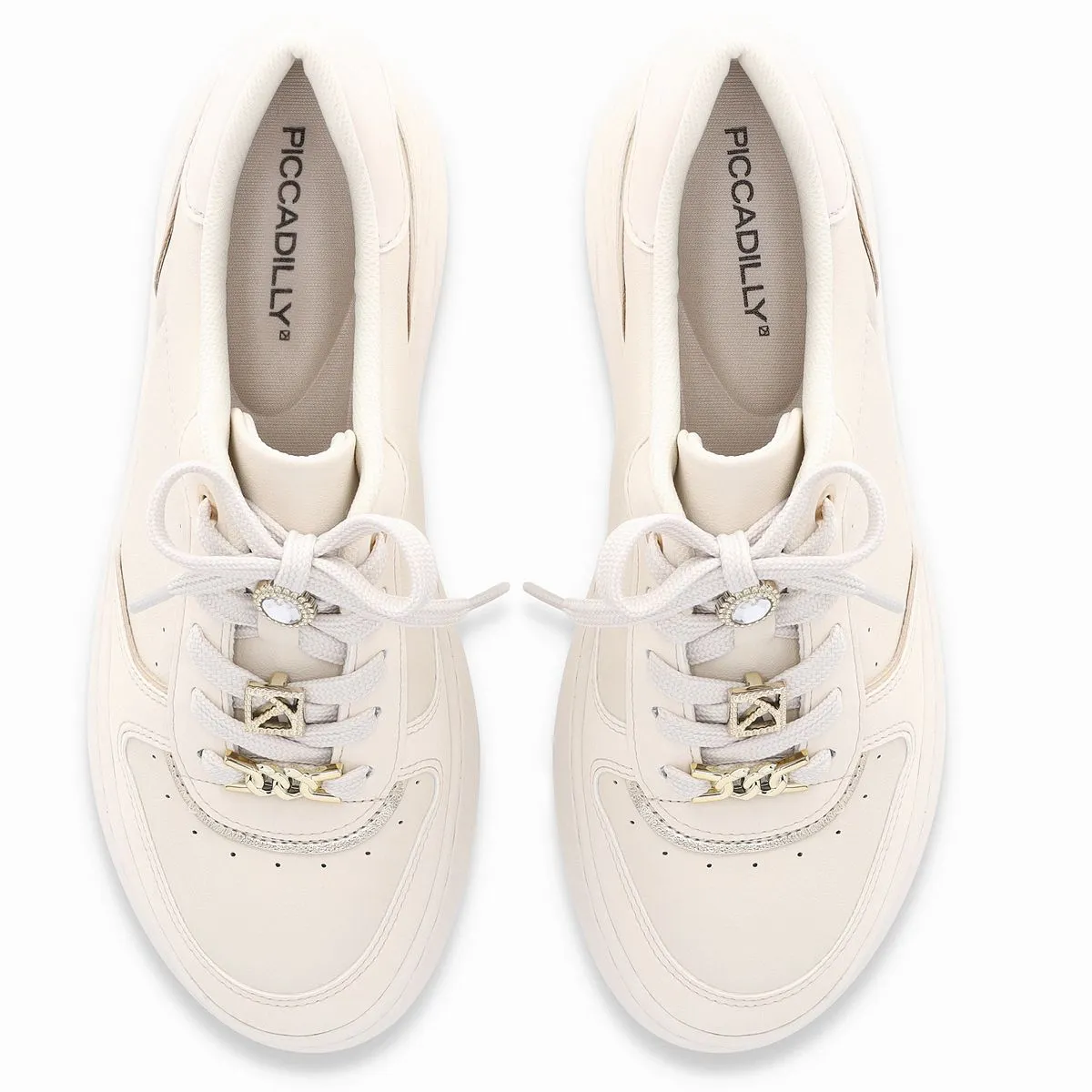 PICCADILLY - Zapatilla Mujer Beige/Dorado Beatriz Piccadilly