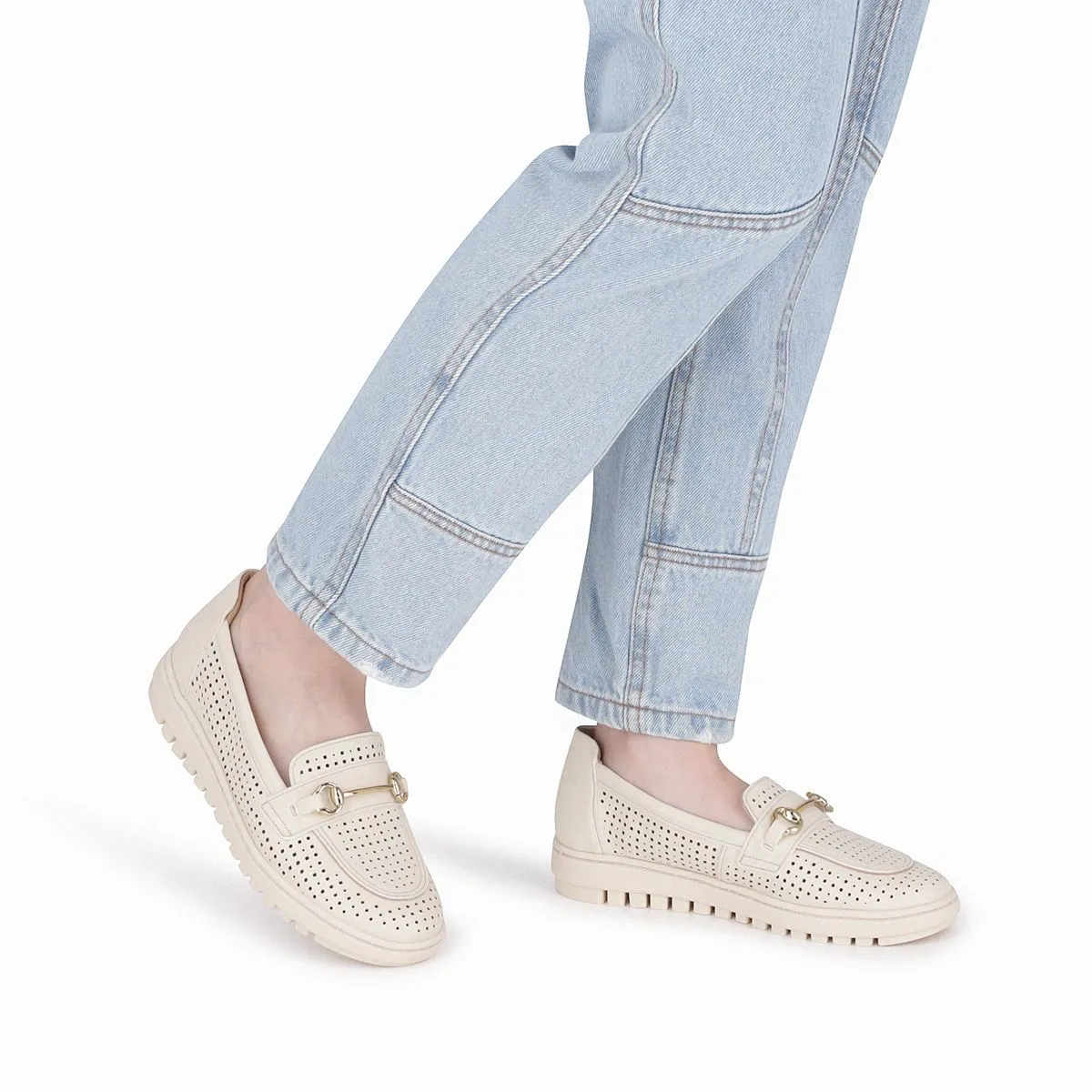 PICCADILLY - Zapatilla Mujer Crema/Dorado Nici Piccadilly