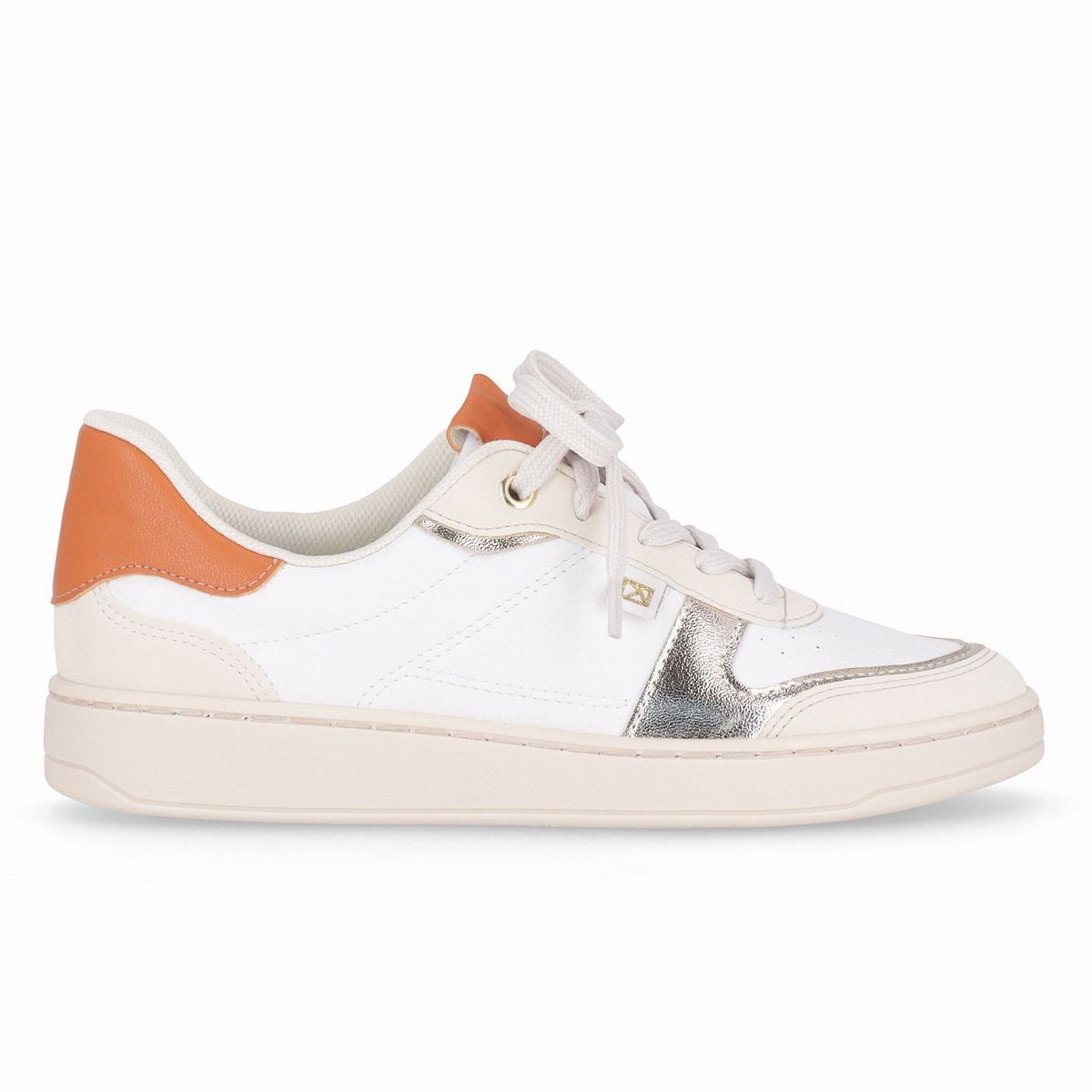 PICCADILLY - Zapatilla Mujer Blanco/Naranjo Beta Piccadilly