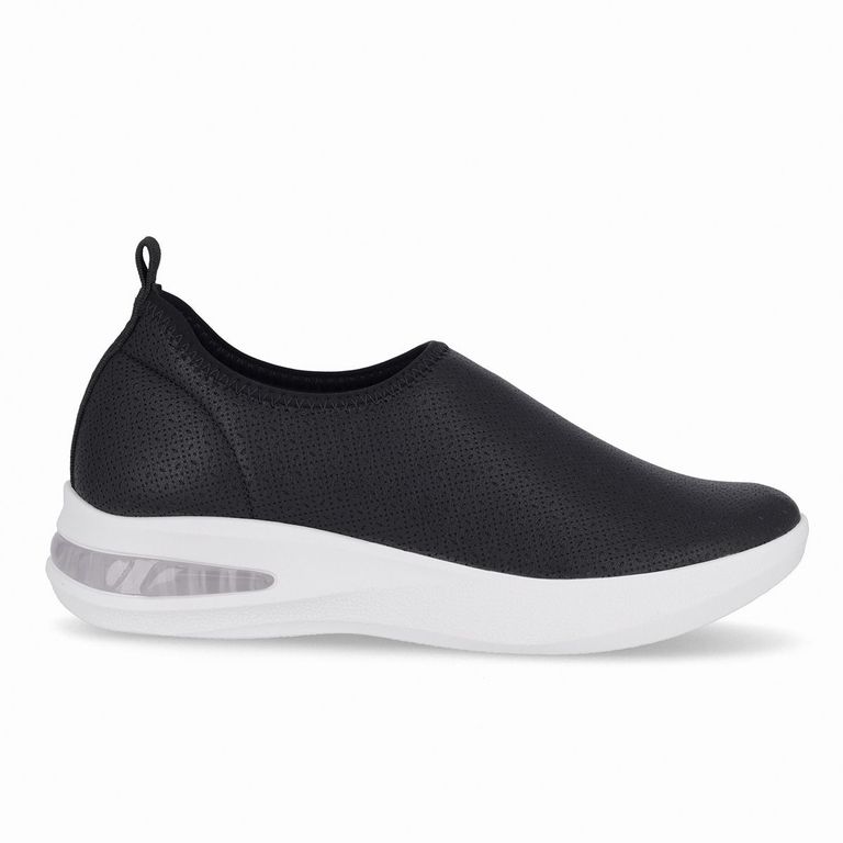 Zapatilla Mujer Negro SoftStep Anabela